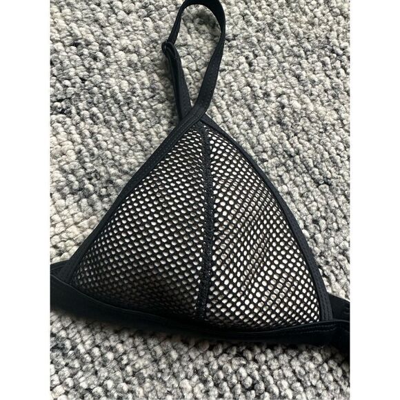 TRIANGL Black Mesh Ollie Bikini Top - Medium - Picture 4 of 7